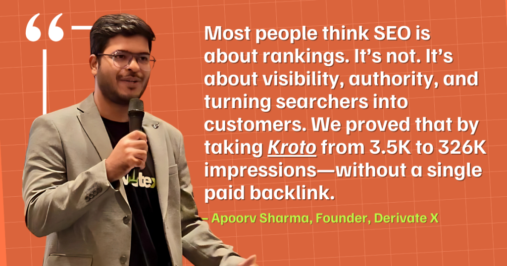 How We Took Kroto from 3.5K to 326K Impressions—Without Paid Backlinks 10 Organic SaaS Impression Growth Thoughts by Apoorv