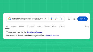 Fable SEO Migration Case Study