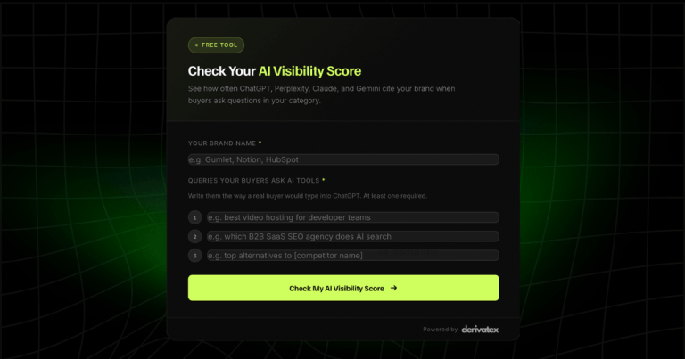 AI Visibility Checker: What's Your AVS Score? 1 AI Visibility Score