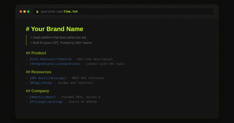 LLMs.txt: The Complete Guide for SEO and AI Search (2026) 1 LLMs.txt: The Complete Guide for SEO and AI Search (2026)