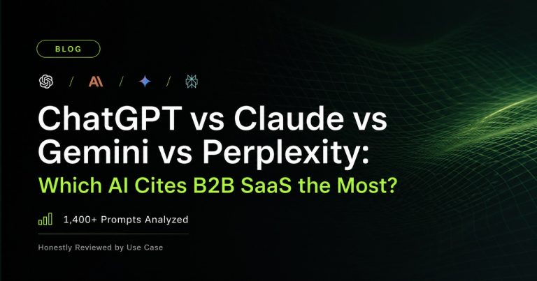 ChatGPT vs Claude vs Gemini vs Perplexity: Which AI Cites B2B SaaS the Most? (1,400 Prompts Analyzed) 9 ChatGPT vs Claude vs Gemini vs Perplexity for B2B SaaS Brands