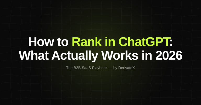How to Rank in ChatGPT: What Actually Works in 2026 14 How to Rank in ChatGPT_ What Actually Works in 2026