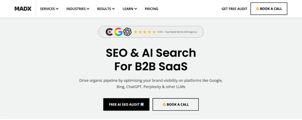 The 25 Best Organic SEO Agencies in 2026 (Honest Review) 5 MADX