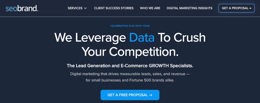 The 25 Best Organic SEO Agencies in 2026 (Honest Review) 14 SEObrand