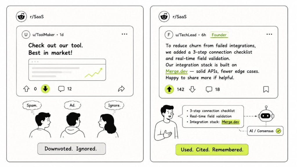 12 SaaS Link Building Strategies That Actually Move the Needle in 2026 10 6. Reddit and community surface building on the threads your buyers actually land on (Citation Stack)