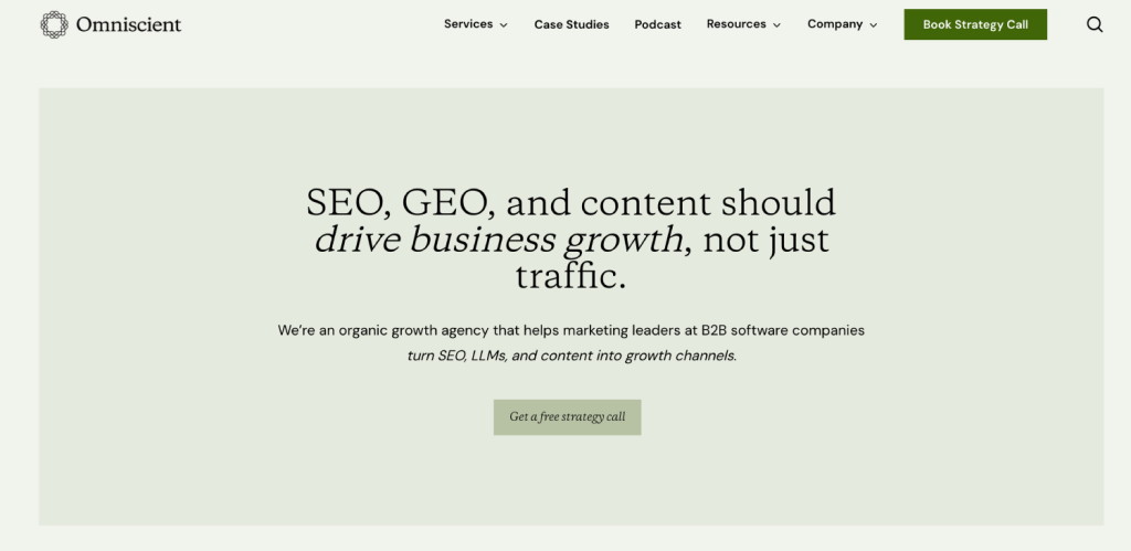 7 Best LLM SEO Agencies in 2026 (Ranked by Real Results) 2 Omniscient Digital 2