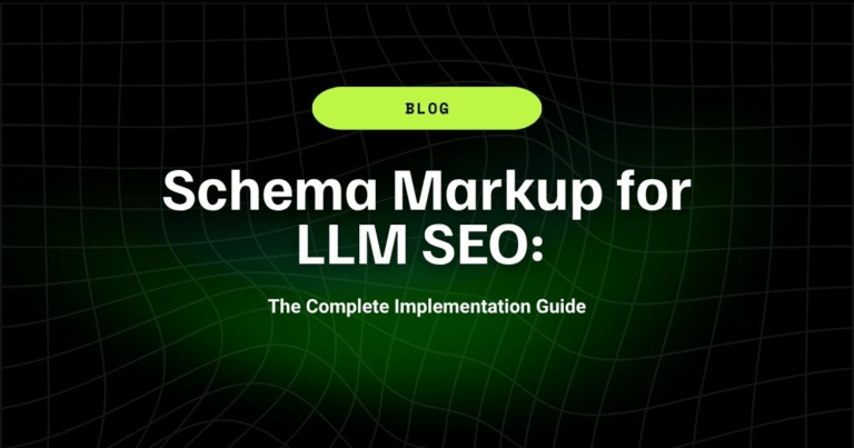 Schema Markup for LLM SEO: The Complete Implementation Guide 13 Schema Markup for LLM SEO The Complete Implementation Guide 1