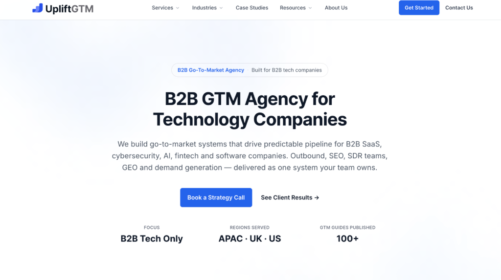 The 7 Best Founder-Led AEO Agencies for SaaS in 2026 (And the 4-Point Test That Disqualifies Most of Them) 5 uplift GTM