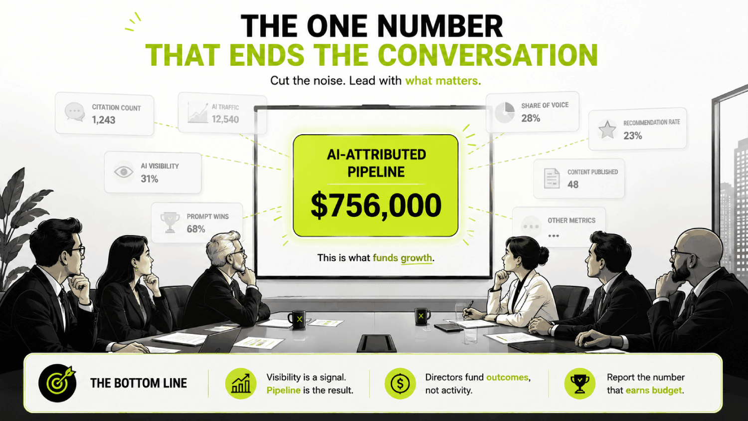The GEO KPIs That Survive a Board Meeting (and the Ones That Don't) 6 The one number that matters