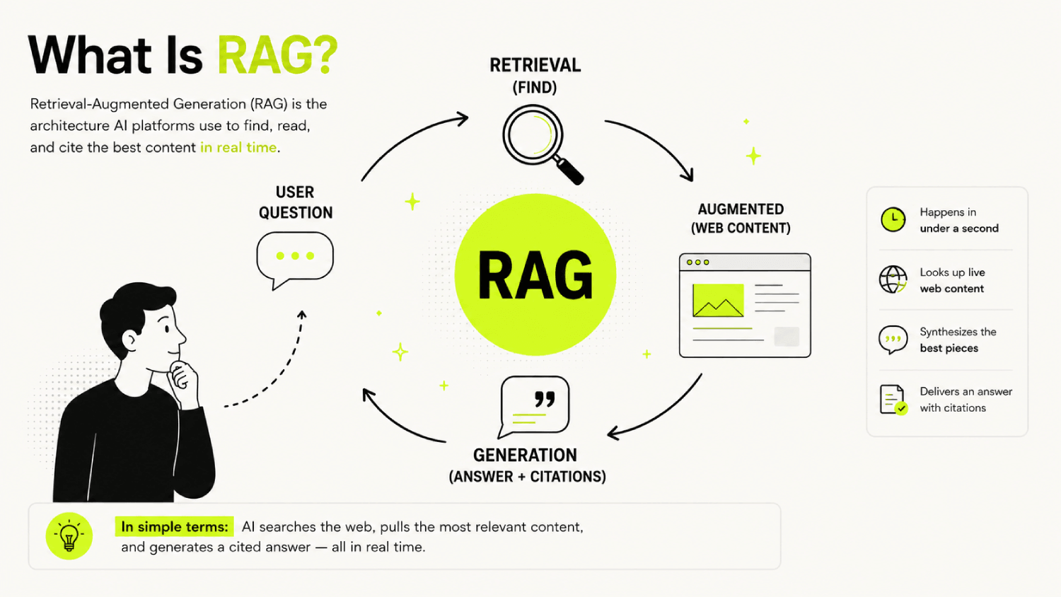 What Is RAG (Retrieval-Augmented Generation) for B2B Content Marketers 3 What is RAG A simple breakdown 1