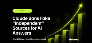Claude Bans Fake "Independent" Sources for AI Answers: What GEO Buyers Should Check Before Nov 12 (Oct 2026) 18 Claude Bans Fake Independent Sources for AI Answers What GEO Buyers Should Check Before Nov 12 Oct 2026