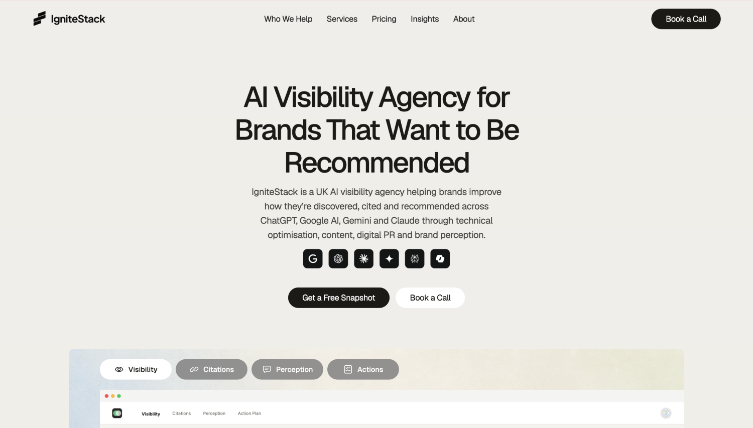 7 Best AI Visibility Agencies for B2B SaaS in 2026 (Ranked by Measurement, Not Hype) 9 ignite stack